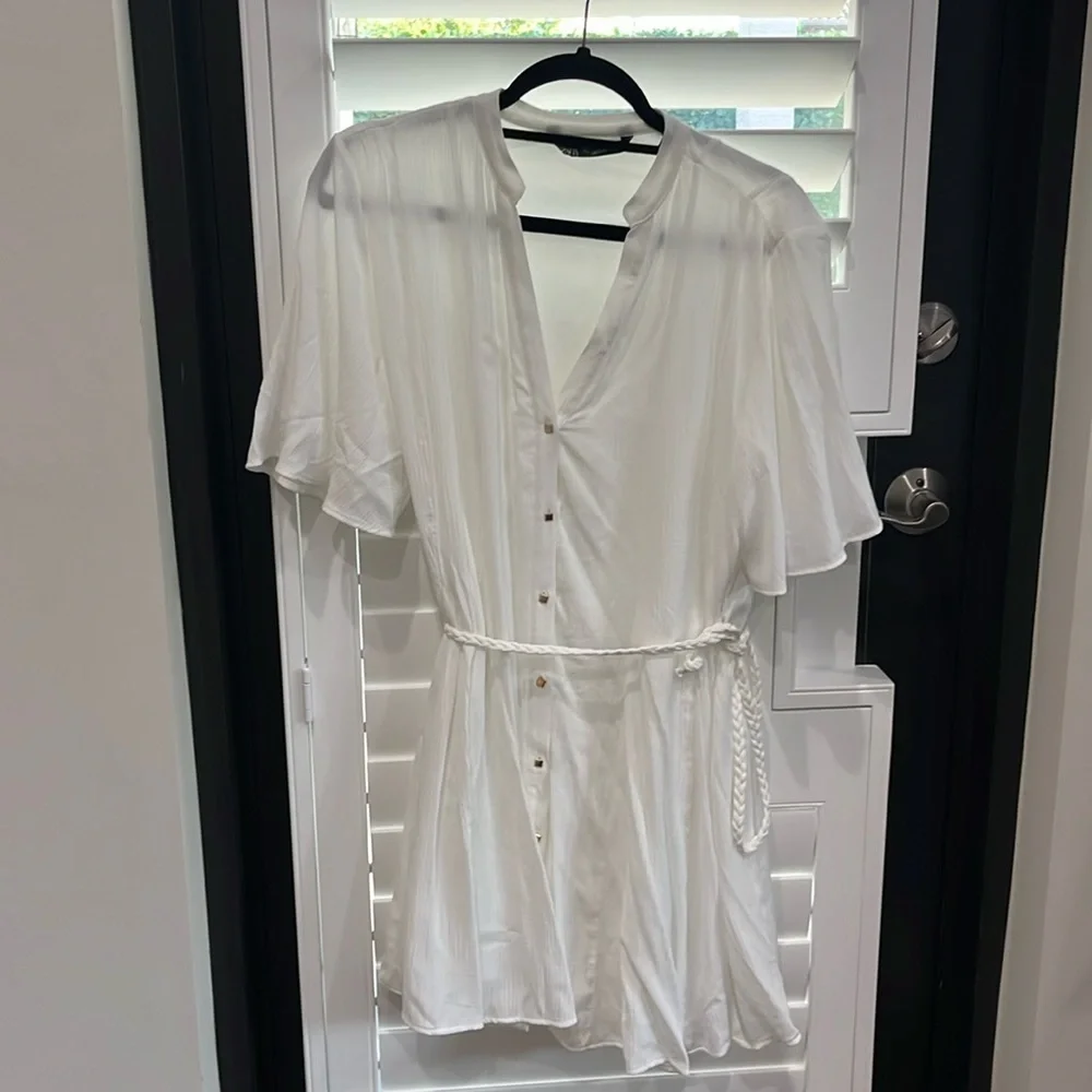white zara dress - Picture 1 of 3